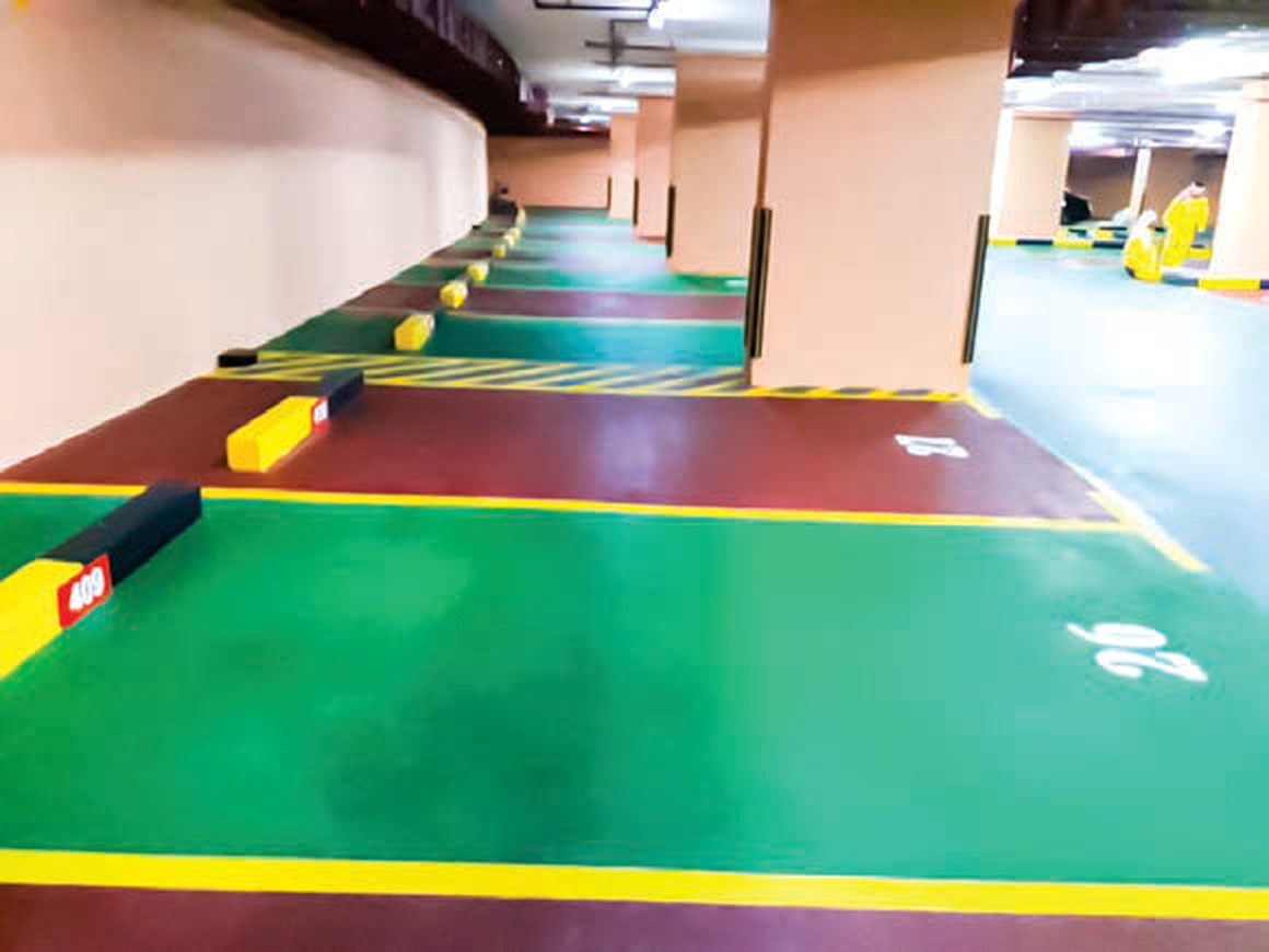 Car park coating and kerb painting