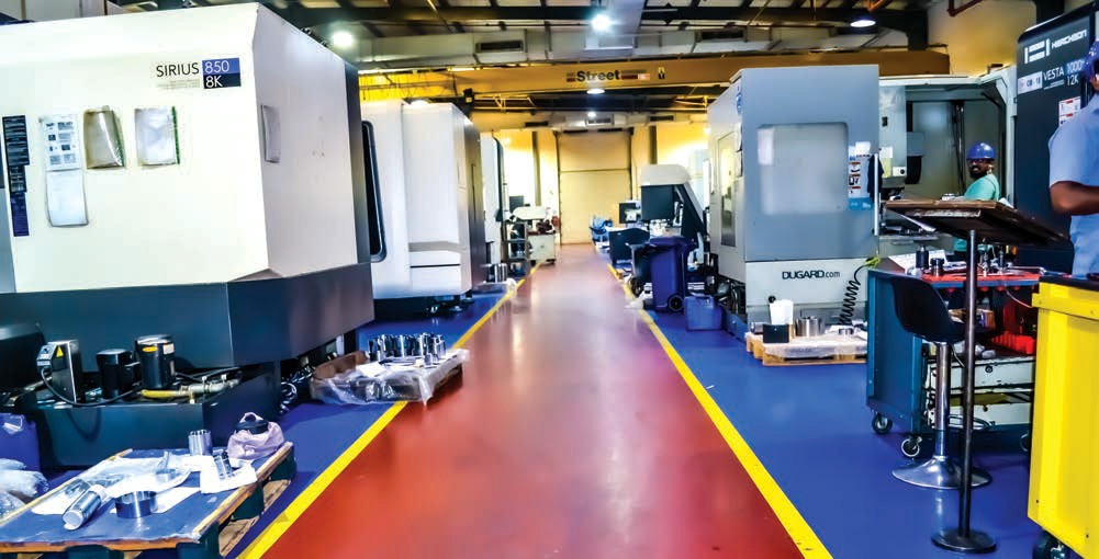 Industrial floor coating project