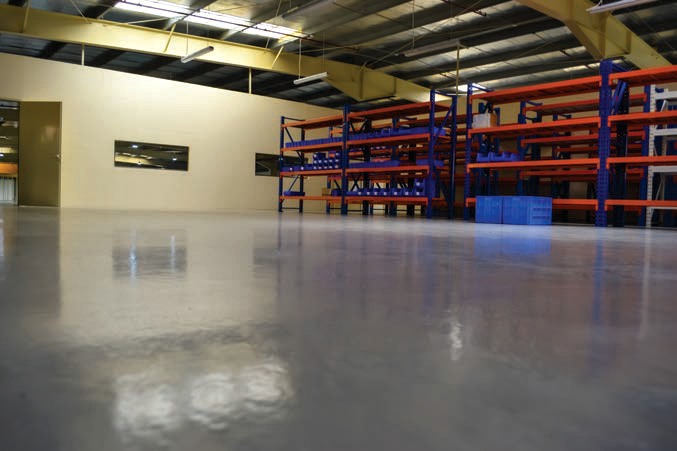 Finished warehouse industrial floor